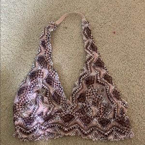 VS pink Aztec pattern bralette